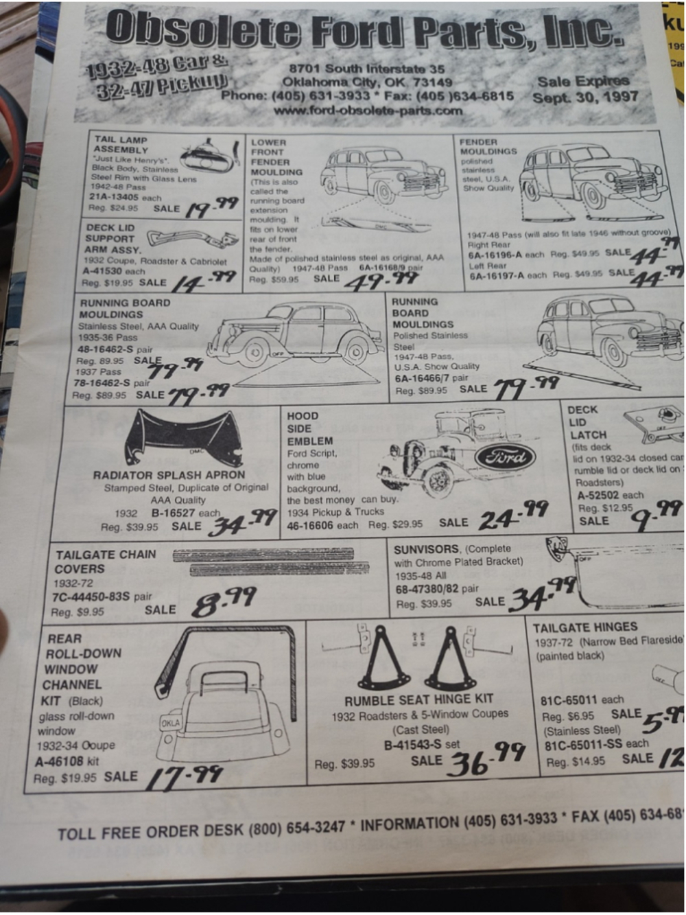 Vintage 1932-1948 Passenger & Pickup & Part Catalog Obsolete Ford Parts Inc Plus - Picture 11 of 12